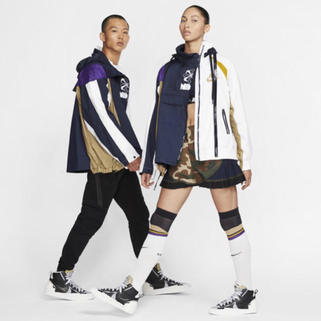 sacai(サカイ)のXSサイズ Nike Lab × sacai Wmns ダブルジップジャケット レディースのジャケット/アウター(ナイロンジャケット)の商品写真