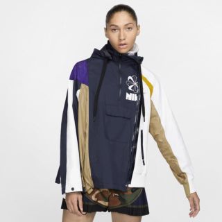 サカイ(sacai)のXSサイズ Nike Lab × sacai Wmns ダブルジップジャケット(ナイロンジャケット)