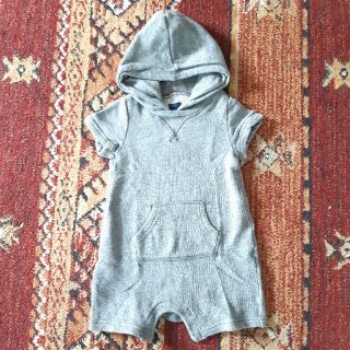 ベビーギャップ(babyGAP)のGAPスウェットロンパース(80㎝)(ロンパース)