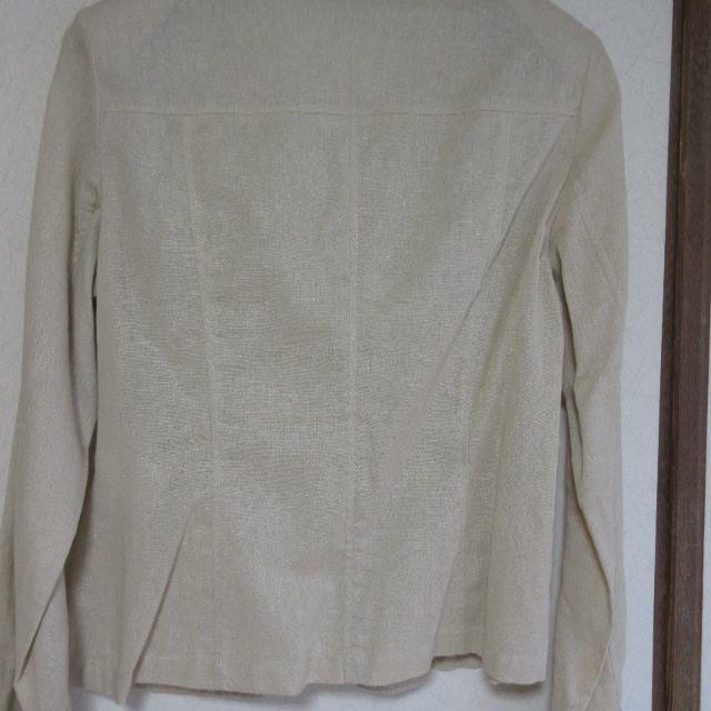 【新品】麻混のジャケット　１１号 レディースのジャケット/アウター(テーラードジャケット)の商品写真