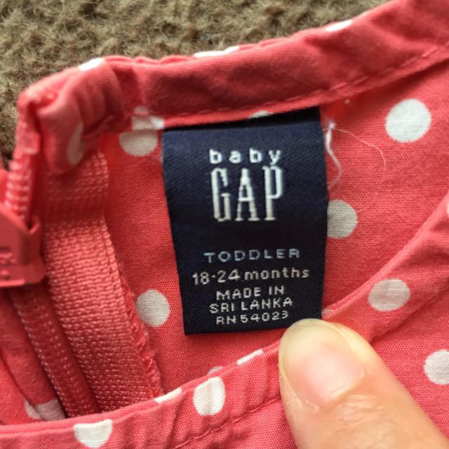 babyGAP(ベビーギャップ)のピンクドット チュニック キッズ/ベビー/マタニティのキッズ服女の子用(90cm~)(ブラウス)の商品写真