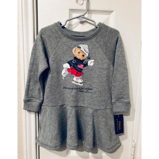 ポロラルフローレン(POLO RALPH LAUREN)のRalph Lauren ポロベア  プリント　ワンピース　2T(ワンピース)