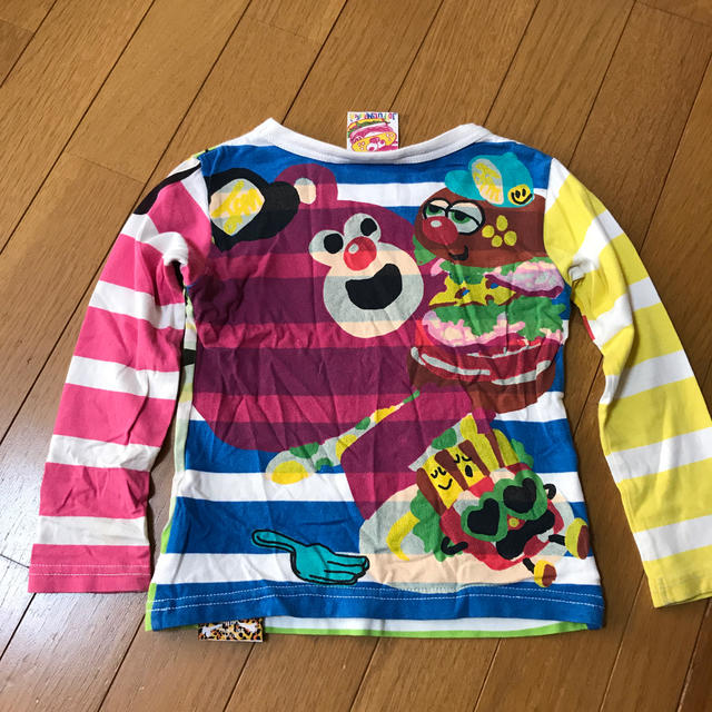 JAM(ジャム)のJAM カラフルボーダーロンT100センチ キッズ/ベビー/マタニティのキッズ服男の子用(90cm~)(Tシャツ/カットソー)の商品写真