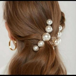 シャネル(CHANEL)のビッグパール　バレッタ(バレッタ/ヘアクリップ)