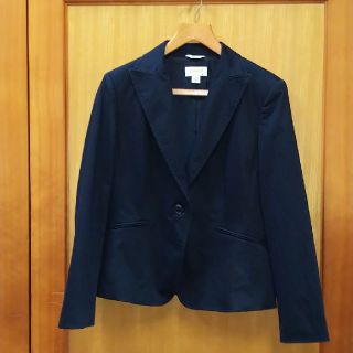 タルボット(TALBOTS)の未使用、TALBOTS 綿ジャケット 紺 Lサイズ(テーラードジャケット)