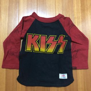 グルービーカラーズ(Groovy Colors)の美品！！Groory Colors×KISS ラグランTシャツ サイズ100(Tシャツ/カットソー)