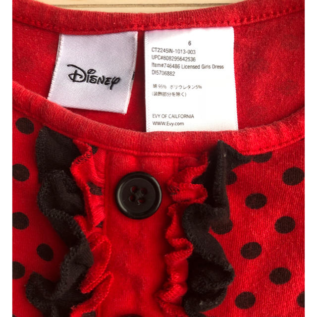Disney(ディズニー)のミニーマウスのワンピース キッズ/ベビー/マタニティのキッズ服女の子用(90cm~)(ワンピース)の商品写真