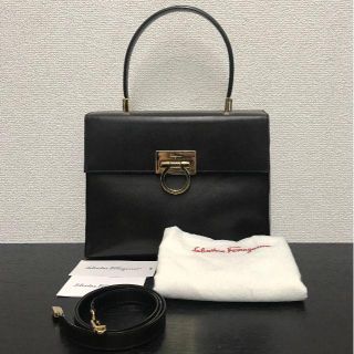 サルヴァトーレフェラガモ(Salvatore Ferragamo)のフェラガモ　ハンドバッグ　ガンチーニ　美品☆　2way(ハンドバッグ)