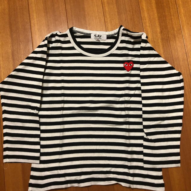 COMME des GARCONS(コムデギャルソン)の超美品！！COMME des GARCONS PLAY サイズ6 ２枚セット！ キッズ/ベビー/マタニティのキッズ服女の子用(90cm~)(Tシャツ/カットソー)の商品写真