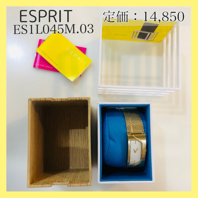 新品・箱付【ESPRIT】レディース　腕時計　ゴールド　ウォッチ