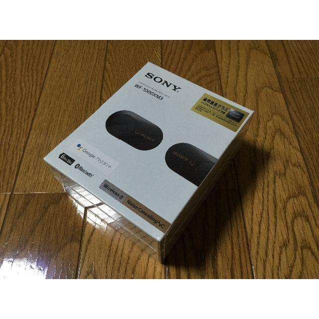 【新品】 SONY WF-1000XM3 ブラック ワイヤレスイヤホンオーディオ機器
