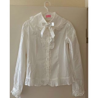 アンジェリックプリティー(Angelic Pretty)のブラウス　新品　ホワイト(シャツ/ブラウス(長袖/七分))