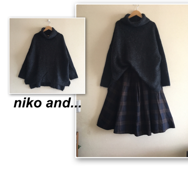 niko and...(ニコアンド)のニコアンド✨チャコールグレーのタートルニット レディースのトップス(ニット/セーター)の商品写真