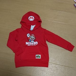 バンダイ(BANDAI)の男の子 マリオ 長袖 トレーナー 110 ㎝(Tシャツ/カットソー)