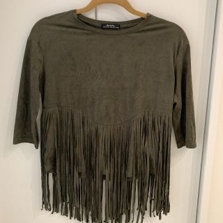 ベルシュカ(Bershka)のBershkaフリンジトップス(カットソー(長袖/七分))