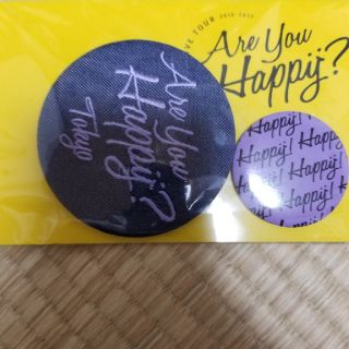 アラシ(嵐)の嵐 Are you happÿ？ 会場限定 缶バッジ紫(男性アイドル)