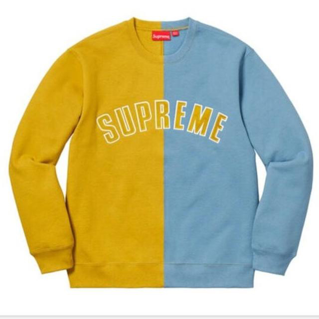 Supreme Split Crewneck Sweatshirt L 18aw