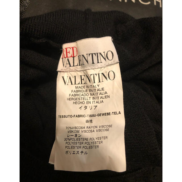 RED VALENTINO(レッドヴァレンティノ)のアイル様専用❗️黒ニットスカート レッドヴァレンティノ レディースのスカート(ミニスカート)の商品写真