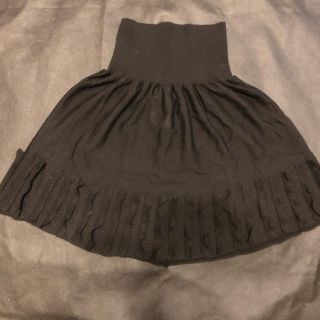 レッドヴァレンティノ(RED VALENTINO)のアイル様専用❗️黒ニットスカート レッドヴァレンティノ(ミニスカート)