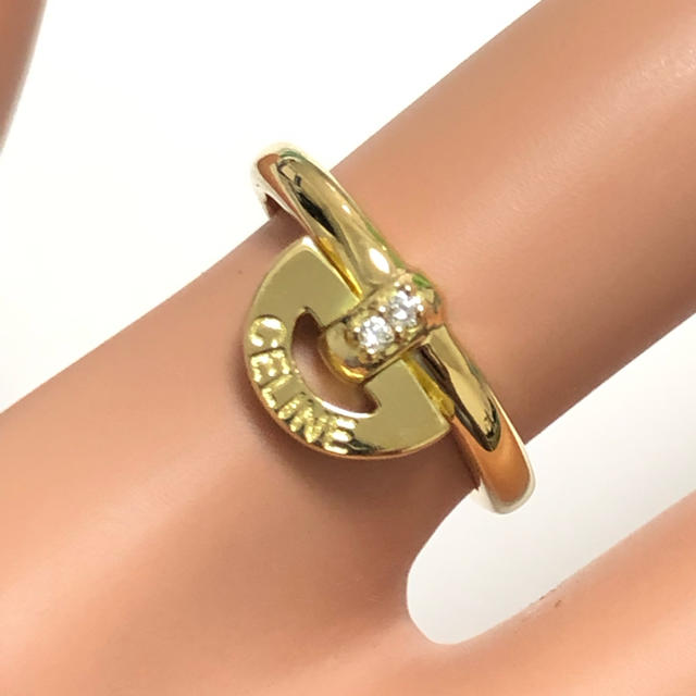 celine(セリーヌ)のセリーヌ Celine リング ダイヤモンド ダイヤリング 指輪 k18yg レディースのアクセサリー(リング(指輪))の商品写真
