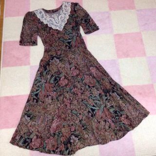 グリモワール(Grimoire)のヴィンテージロングdress  グリモ(ロングワンピース/マキシワンピース)