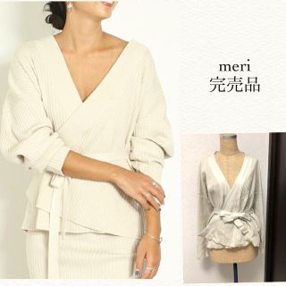 ザラ(ZARA)のmeri 人気 完売品♡ニットリブカーディガン(カーディガン)