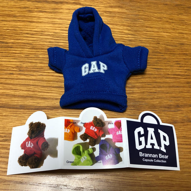 GAP(ギャップ)のGAPパーカー　幻のガチャガチャ  ブルー エンタメ/ホビーのおもちゃ/ぬいぐるみ(キャラクターグッズ)の商品写真