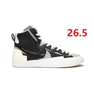 サカイ(sacai)のNike Blazer Mid sacai Black Grey　26.5 (スニーカー)