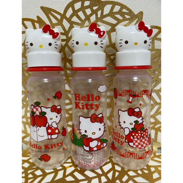 サンリオ(サンリオ)のHello Kitty 哺乳ビン 3本set キッズ/ベビー/マタニティの授乳/お食事用品(哺乳ビン)の商品写真