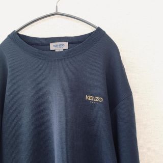 ケンゾー(KENZO)のKENZO HOMMEケンゾーオムデザインスウェットニットロンTネイビー紺(Tシャツ/カットソー(七分/長袖))