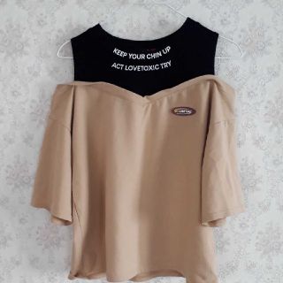 ラブトキシック(lovetoxic)のラブトキシック重ね着風レイヤーカットソー(Tシャツ/カットソー)