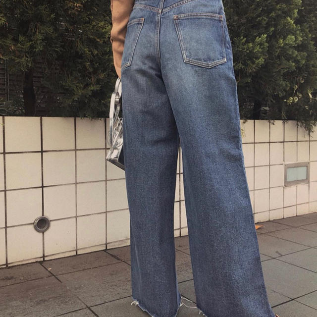 ameri vintage OVERLAP FAKE DENIM