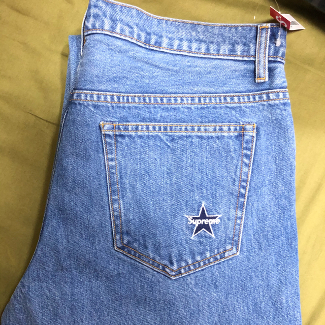 supreme washed regular jean 32 blue 定価以下