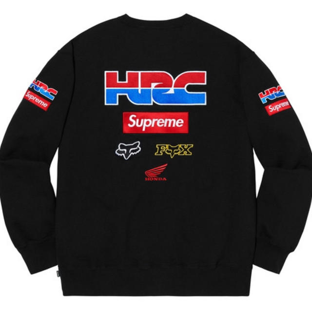 メンズSupreme × HONDA Fox racing crewneck XL