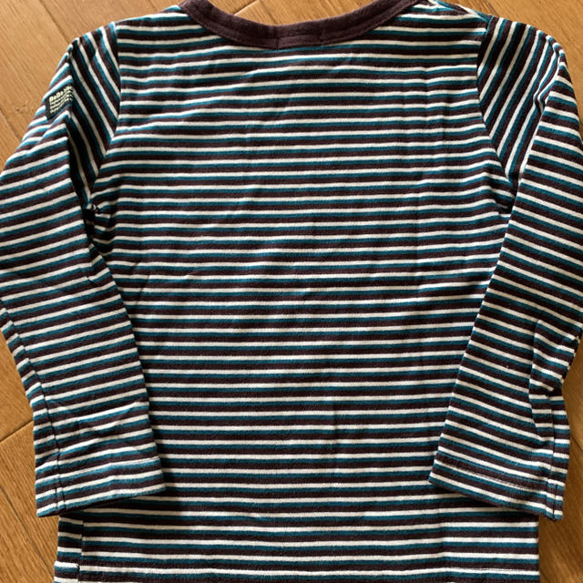 BeBe(ベベ)のBeBe ボーダーカットソー 100 キッズ/ベビー/マタニティのキッズ服男の子用(90cm~)(Tシャツ/カットソー)の商品写真