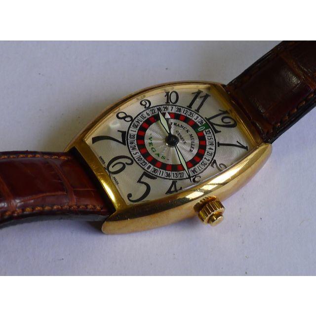 FRANCK MULLER(フランクミュラー)のフランクミュラー・ヴェガスＲＥＦ．５８５０・１８ＫＹＧ金無垢・自動巻、箱付属 メンズの時計(腕時計(アナログ))の商品写真