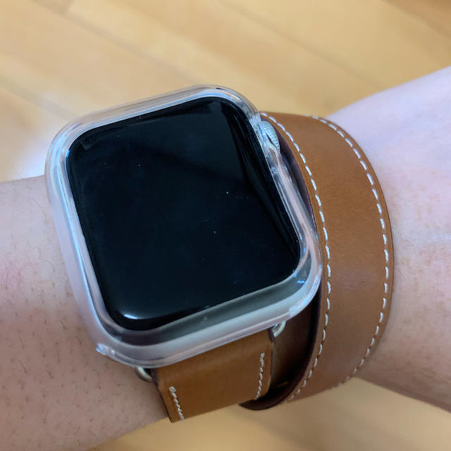 純正エルメスApple watch band ドゥブルトゥール - 腕時計