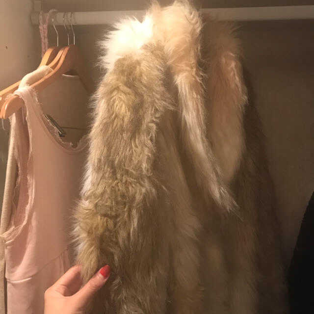 最終価格????france vintage eco fur coat.