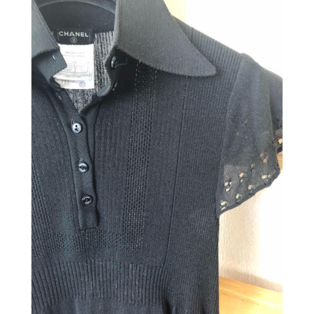 CHANEL - シャネル黒ニットワンピースの通販 by yukirin's shop