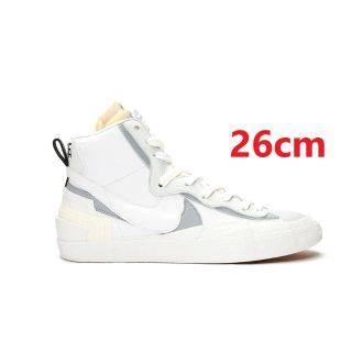 サカイ(sacai)のNike Blazer Mid Sacai White Grey 26.0(スニーカー)