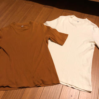 ユニクロ(UNIQLO)のリブTシャツ(Tシャツ(半袖/袖なし))