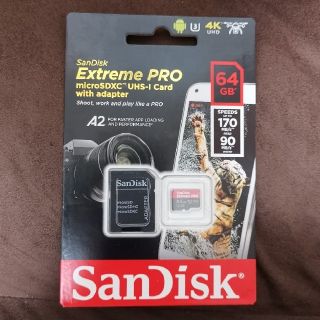 サンディスク(SanDisk)の新品未使用 microSD SanDisk Extreme PRO 64GB(その他)