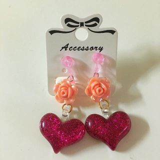 ハンドメイド キッズイヤリング(ファッション雑貨)