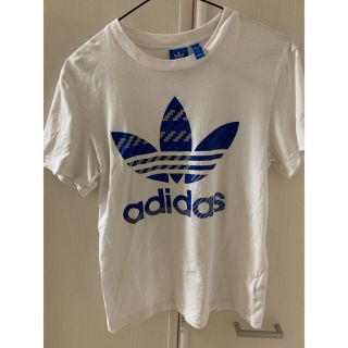 アディダス(adidas)のadidas originals Tシャツ 白 青ロゴ(Tシャツ(半袖/袖なし))