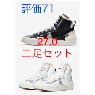 ナイキ(NIKE)のNIKE サカイ ブレザー SACAI BLAZER MID(スニーカー)