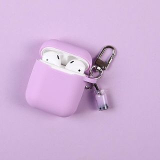 キーホルダー タピオカ airpods ケース シリコン イヤホンケース(モバイルケース/カバー)