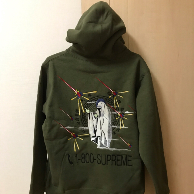 Supreme 1-800 Hooded Sweatshirt small