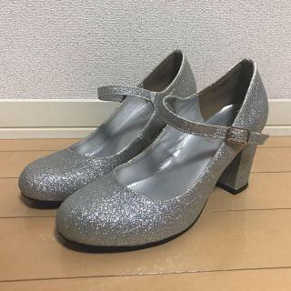 ユメテンボウ(夢展望)のこま様専用⭐︎ウエディングシューズ シルバー(ハイヒール/パンプス)