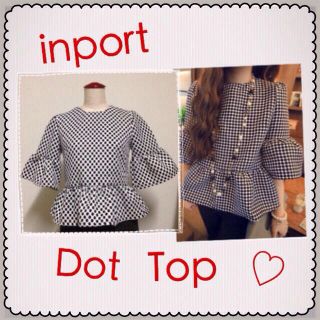 ローズバッド(ROSE BUD)のインポート！Dot♡Tops(シャツ/ブラウス(半袖/袖なし))