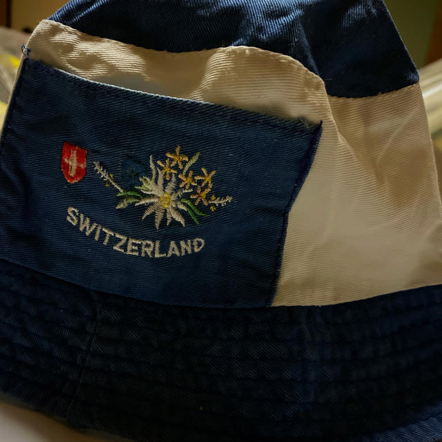 L'Appartement DEUXIEME CLASSE(アパルトモンドゥーズィエムクラス)の②スイス　エーデルワイス刺繍スイスの国家の花✾ブルーホワイト レディースの帽子(ハット)の商品写真